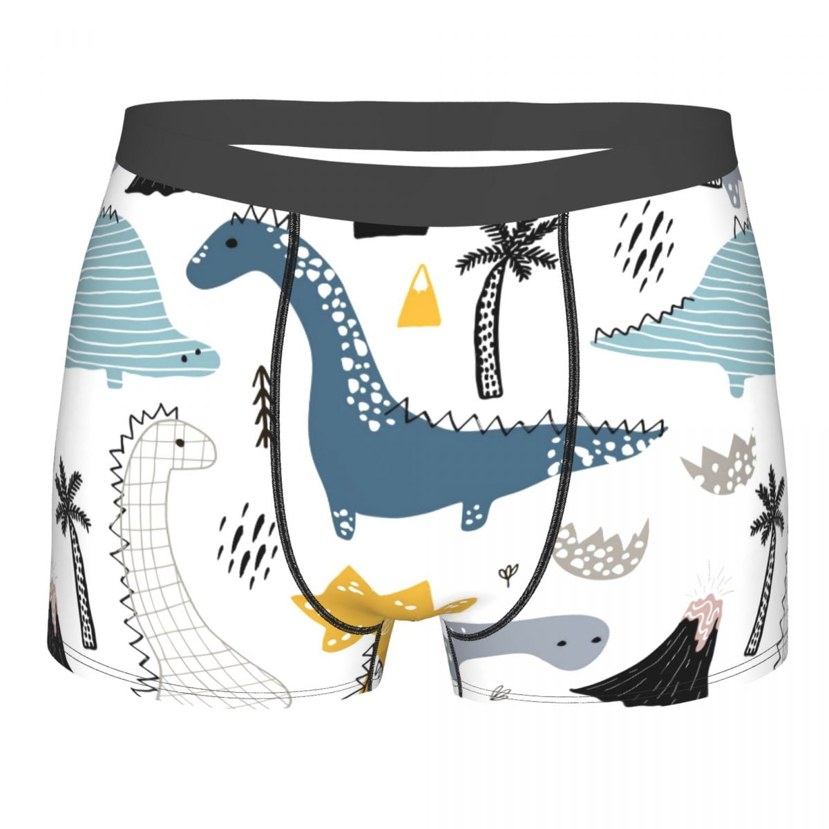 Boxershorts Men Comforable Panties Set Hand Drawn Dinosaurs Underwear ...