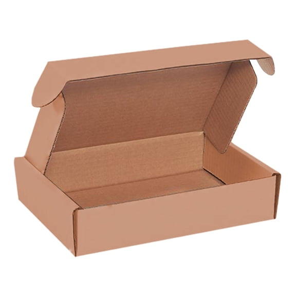 The Boxery 15 x 6 x 2 1/8 Inch-100-Pack, Kraft/Brown Corrugated Shipping Box Mailers, Sturdy Shipping Boxes, Professional Packaging for Small Business Mailing, Gift Packing, Ship Flat