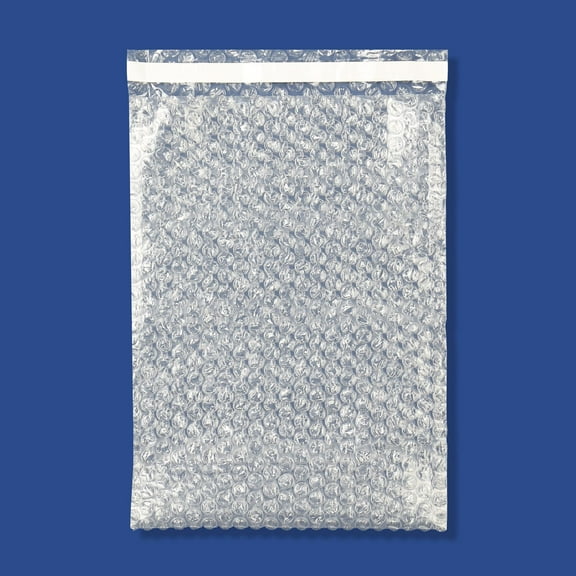 The Boxery 9x12" Clear Self-Sealing Bubble Out Bag Pouches -100 Pack- Bubble Cushion Wrap Bags for Packing, Storage, Moving, and Shipping fragile items