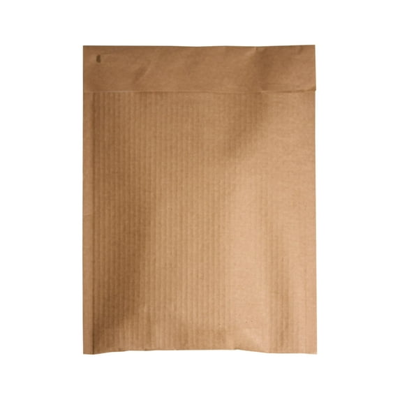 The Boxery Eco-Friendly Kraft Cardboard Padded Envelopes, 6.5" x 9.25" (150 Pack) Self Seal with Tear Strip, Curbside Recyclable, 3/32” Flute Paper Padding