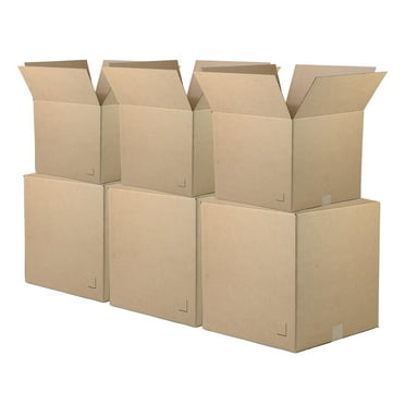 The Boxery Moving Boxes 10-Pack Large | 18x18x18 inch Brown/Kraft Corrugated Cardboard Packing, Moving & Storage for Business/Home – Durable - Eco-Friendly, Recyclable - Made in the USA