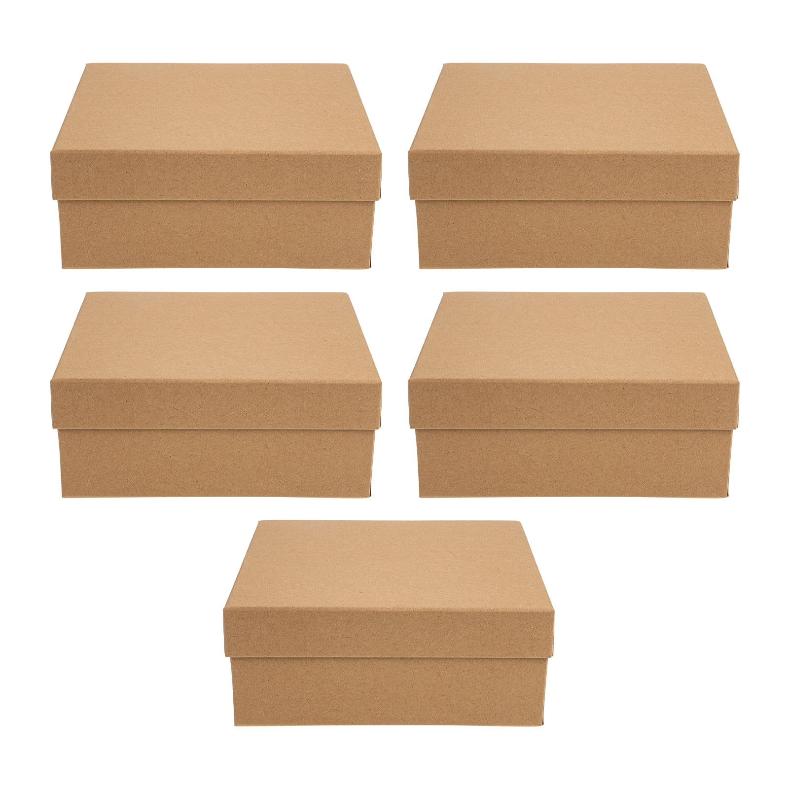 Boxes Gift Box Paper Kraft Candy Party Brown Flower Packing Small Cardboard  Lids Favor Goodie Lid Large Treat Wedding