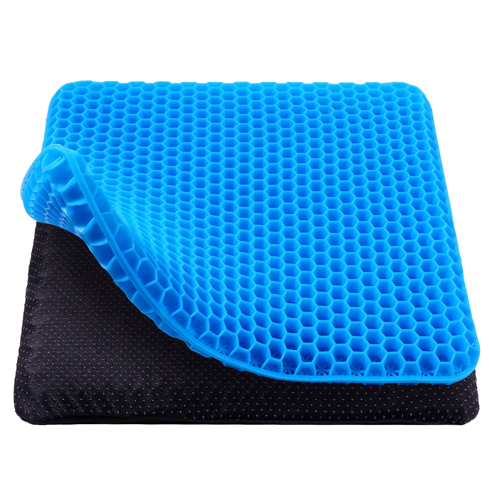 Gel Memory Foam Comfort Seat Cushion & Lumbar Support Pillow Set