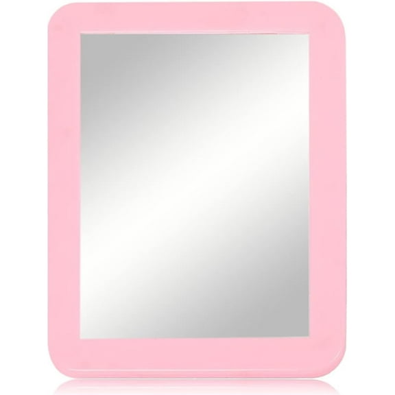"BoxGear Magnetic Mirror for Locker, School, Bathroom, Refrigerator, Toolbox, or Office Cabinet - 5"" x 7"" (Light Pink)"