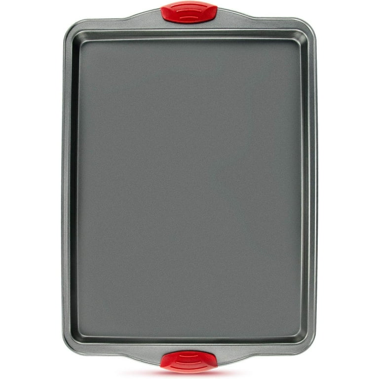 Boxiki Kitchen Non-Stick Silicone 8x8 Square Cake and Brownie Pan with Easy  Grip Steel Frame Handles