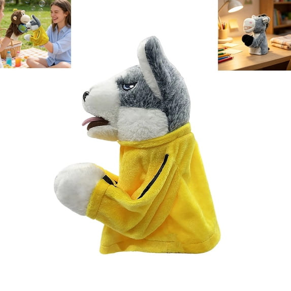 Boxing Animal Plush Hand Puppet Toy with Sound Effect, Interactive Soft Stuffed Doll for Kids Play and Collection,Party Toy, Desk Fun & Gift