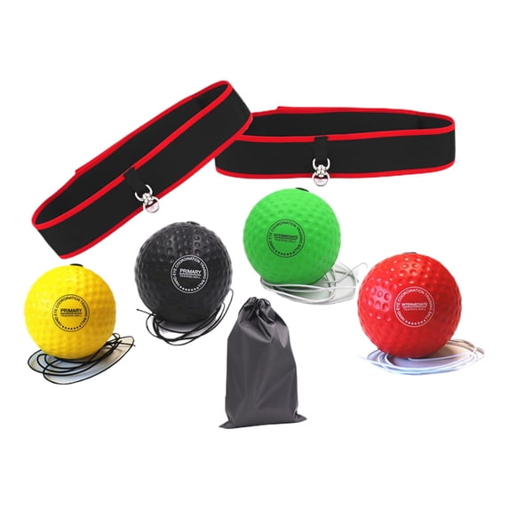 Boxing Ball Headband Home Gym Mma Agility Workout Adjustable Headband 2 Headband 4 Ball