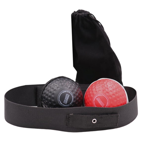 Boxing Ball Headband Home Gym Mma Agility Workout Adjustable Headband Headband Black Red
