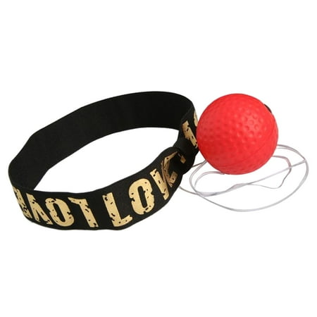 Boxing Ball Headband Mma Boxing Equipment, Punching Speed Improve Reaction Speed Boxing Ball on strings for Women Men Sports Trainer Red Ball