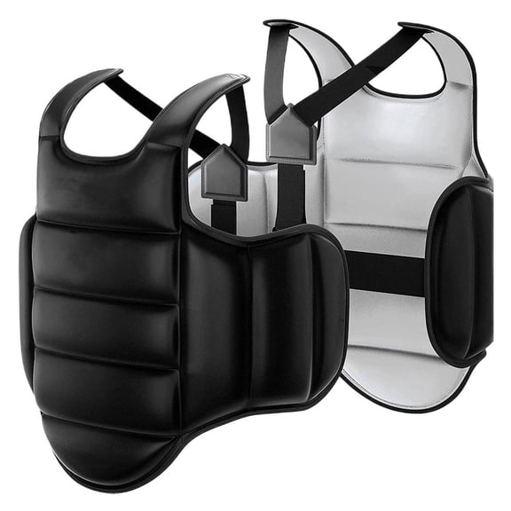Boxing Body Protector,Boxing Chest Guard,Kickboxing MMA Muay Thai Body Protector,Sponge Filled Boxing Body Pad,Adjustable Strike Martial Arts Upper Belly Ribs Protection Pad
