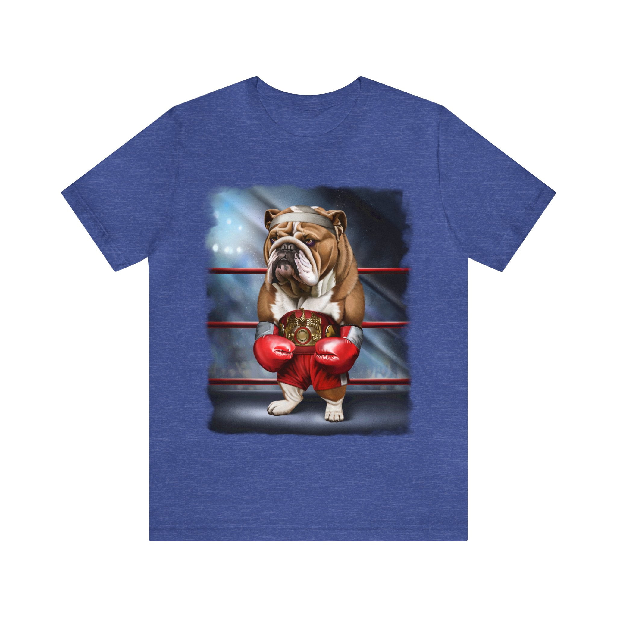 Boxing Champion English Bulldog Fighter Unisex Short Sleeve Tee