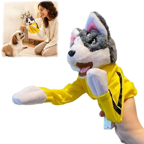 Boxing Dog Puppet, Punching Puppet Animal Boxing Puppet, Kung Fu Husky Gloves with Sound, 2026 New Interactive Hand Puppets, Funny Gifts for Small Dogs and Cats
