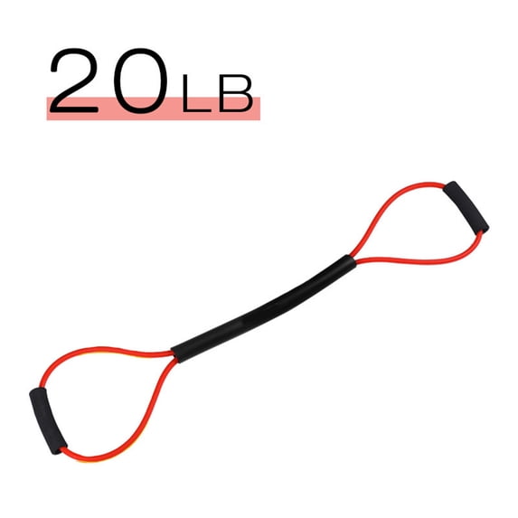 Boxing Elastic Resistance Bands Pull Rope, Agility Training Arm Punching Bands for Boxing MMA Fitness Cardio Training(Red-20Lb,105cm)