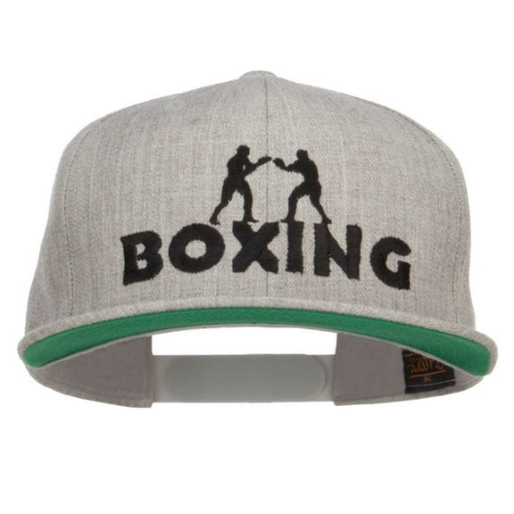 Boxing Embroidered Snapback Cap - Heather OSFM