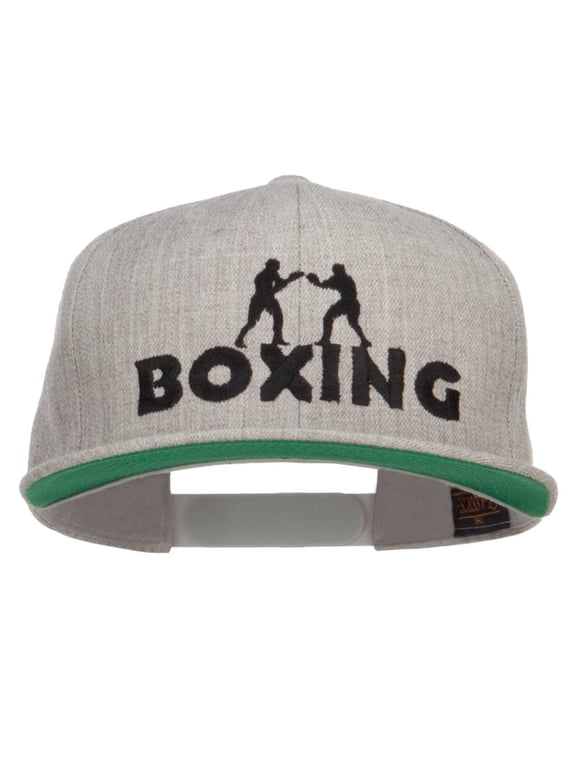 Boxing Embroidered Snapback Cap - Heather OSFM