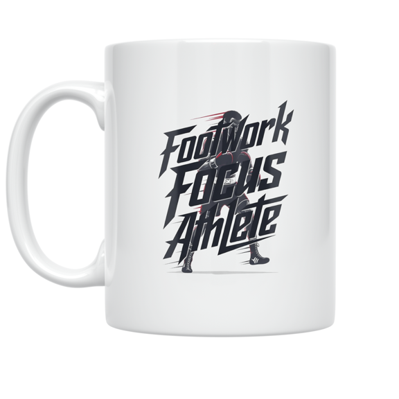 Boxing Focus Design - Footwork Focus Athlete - 11 oz Ceramic Coffee Mug