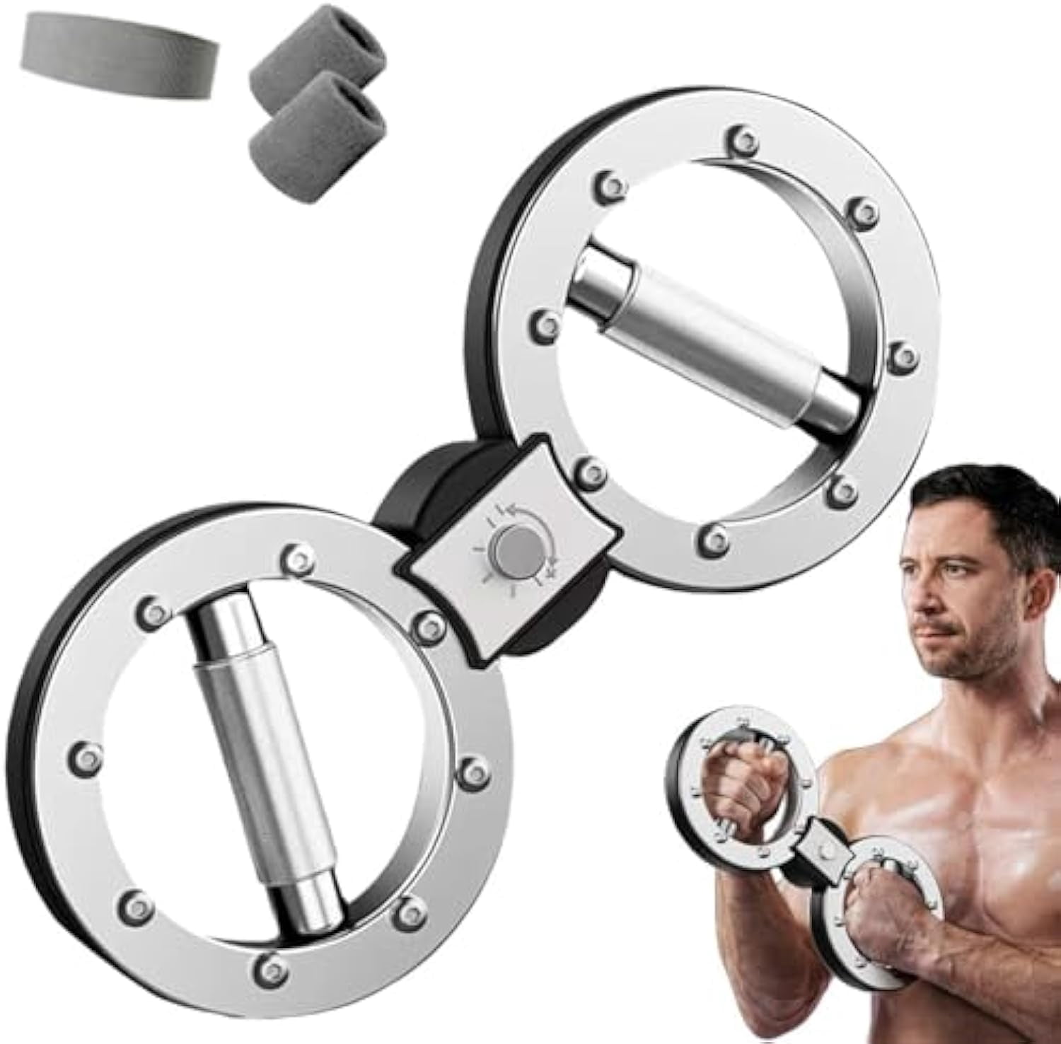 Adjustable Boxing Speed Arm Trainer - Home Gym Wrist & Arm Strengthener Flywheel Resistance Multi Functional Combat Training Tool Boxing Mma Fitness Blac