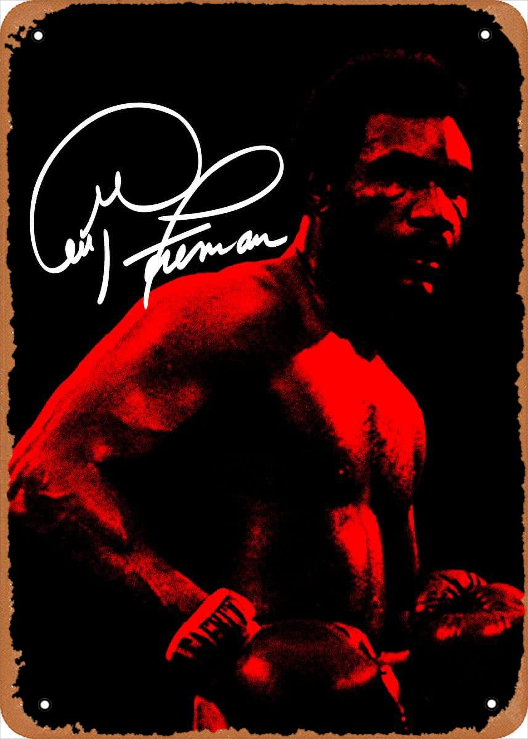 Boxing George Foreman Metal AIF4 Tin Sign 8 x 12 in Boxing Legends ...