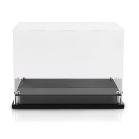 Boxing Glove Display Case Fit for Full Size Boxing Glove,Baseball Glove Display Case Holder Showcase Clear Case Black Base Riser Stand