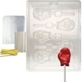 Boxing Glove Lolly Sports Chocolate Candy Mold, Includes 25 Lollipop