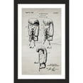 thumbnail image 1 of "Boxing Gloves 1923 Old Paper" Framed Painting Print, 1 of 4