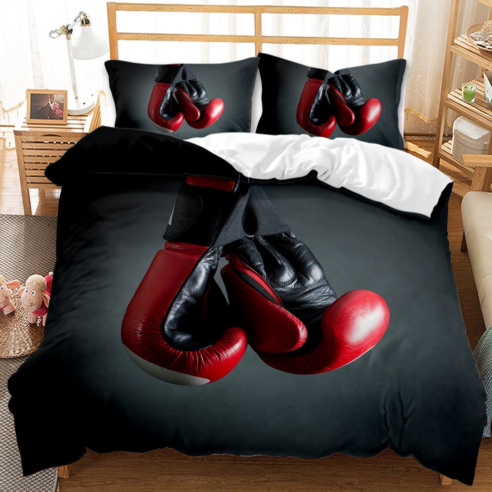 Boxing Gloves Duvet Cover for Kids Teens Boys Men Adult Sports Boxing