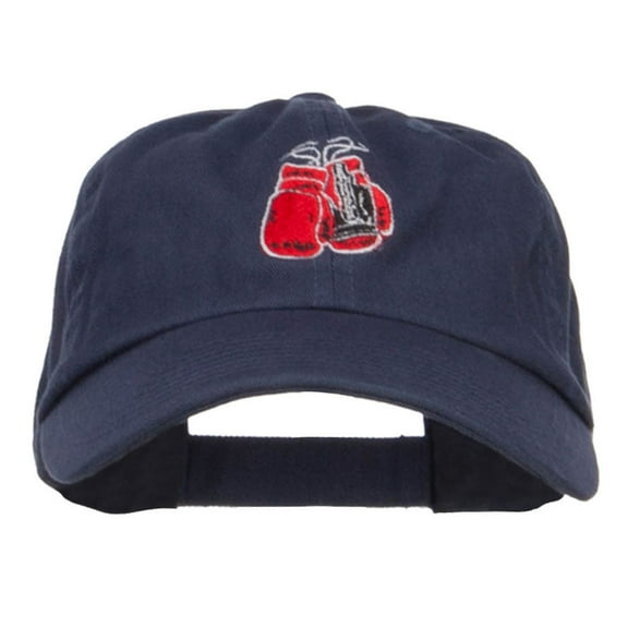Boxing Gloves Embroidered Low Profile Cap - Navy OSFM
