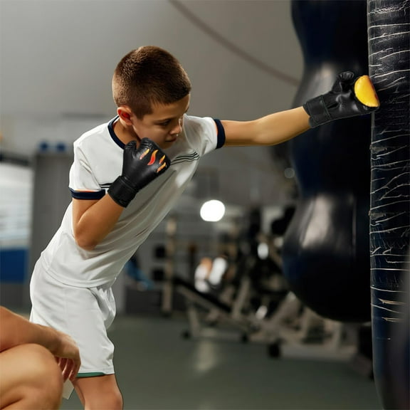 Boxing Gloves, Entry Level Training Gloves for Men and Women, Secure Fit Hook and Loop Closure & Ventilation, Heavy Bag & Speedbag Training