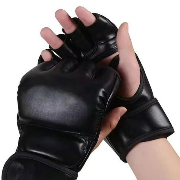 Boxing Gloves Half Finger Punching Gloves Kickboxing Gloves Training Gloves