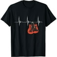 thumbnail image 1 of Boxing Gloves Heartbeat EKG Pulse MMA Boxing Kickboxing T-Shirt mens t shirt，black，women，funny，misfits，men，journey，t-shirt, 1 of 4