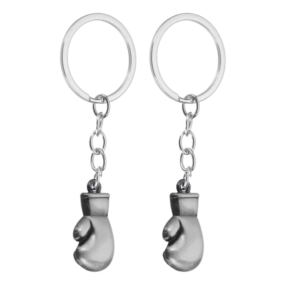 Boxing Gloves Keychain, Mini Cute Boxing Key Chain Sport Pendant Key Ring Bag Backpack Decor Deep Gray