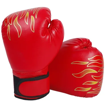 2Pcs Breathable PU Leather Boxing Gloves - Lightweight Training Gloves for Fitness, MMA & Martial Arts Practice with Secure Wrist Support, Entry-Level Sparring Gear