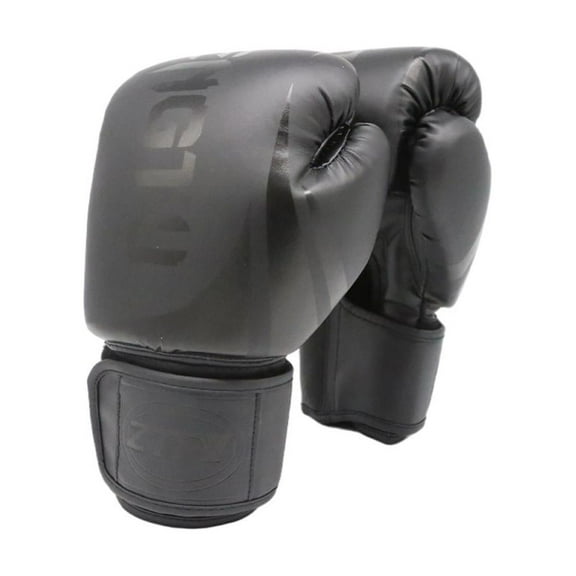 Boxing Gloves MMA Training Thai caseing Thai Sparring Kickboxing Punching Heavy Bag for unisex adult - Black, 14OZ