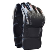 Boxing Gloves Men, Half-Finger Boxing Fight Gloves MMA Mitts with Adjustable Wrist Band Gloves for Sanda Sparring Punching Bag Training, One Size Fits Most, Black