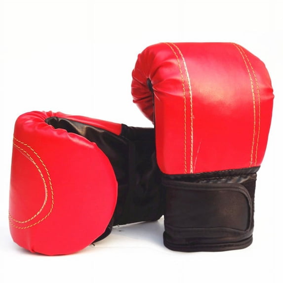 Boxing Gloves for Men and Women,Thai Boxing Training Sparring Gloves,Light Weight & Shock Absorbent Boxing Gloves for Kickboxing Mixed Martial Arts Muay Thai Heavy Bag Training(9.8x5")(Red)