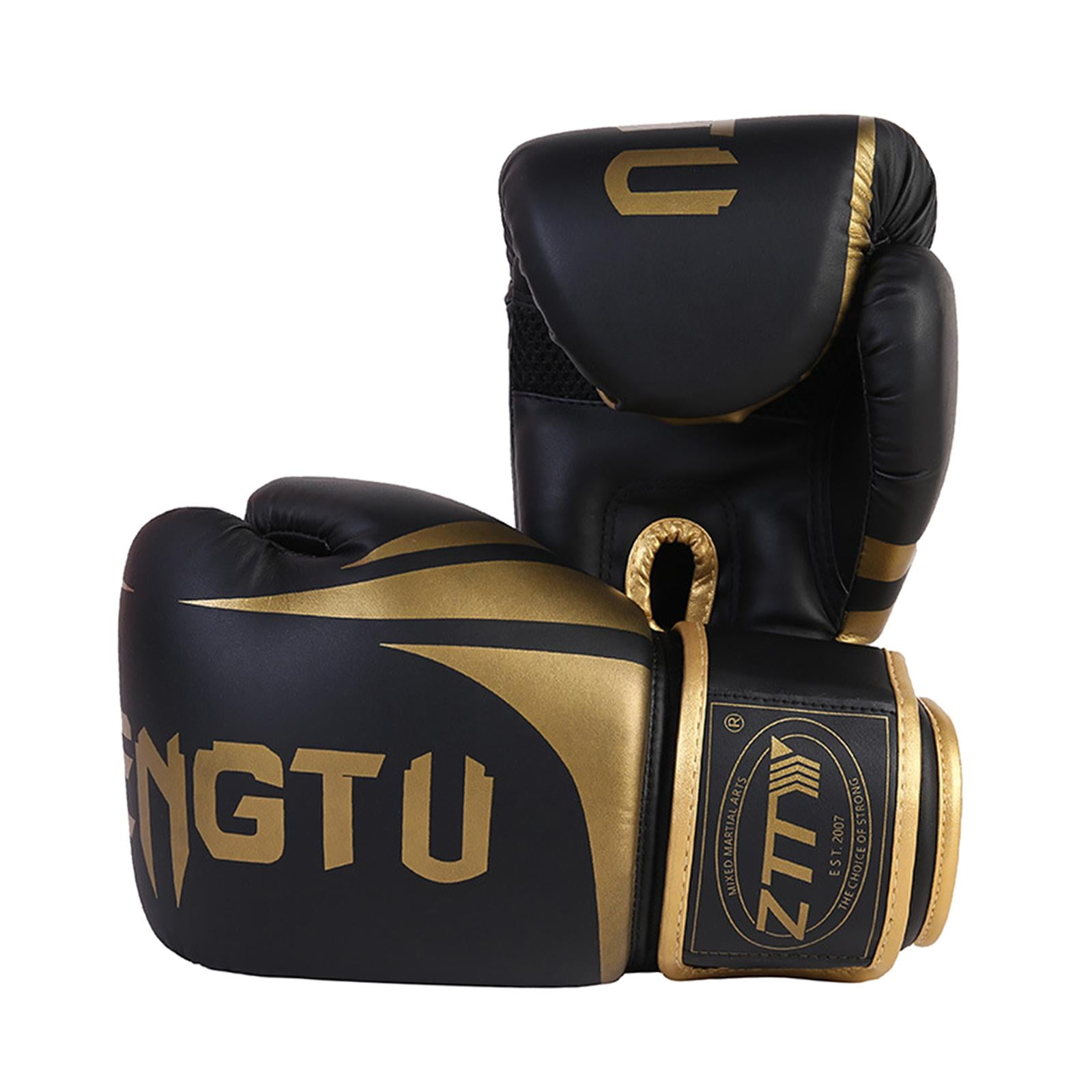 Boxing Gloves, Mma Gloves Protective Gear Boxing Training Gloves Martial Arts Bag Gloves for Muay Thai Sparring Karate Fighting Kickboxing 10oz