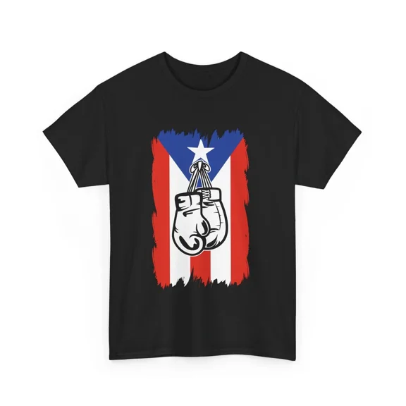 Boxing Gloves Puerto Rico Flag Boricua PR Boxing Boxer Sport Unisex T-Shirt, S-5XL