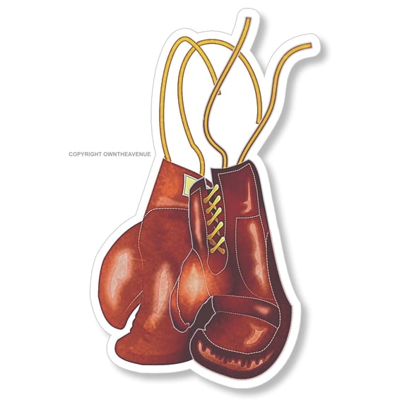 Boxing Gloves Vintage Style Retro Old School Vinyl Sticker Decal 3.5"