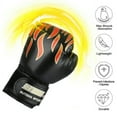 thumbnail image 1 of Boxing Gloves for Kids, Cartoon PU Leather Sparring Grapple Punch Training Gloves 3oz, Fit 3 to 12 YR, Black, 1 of 5