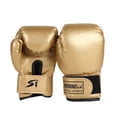 thumbnail image 1 of Boxing Gloves for Kids Youth Age 3-12 Years,PU Leather Sponge Filled for Toddler and Youth for Thai Boxing Training(Gold), 1 of 5