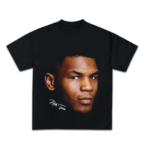 Boxing Graphic Face Shirt, Y2K Vintage Streetwear Top, Autograph Style Graphic Tee