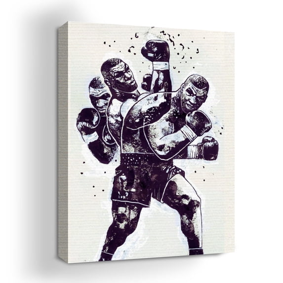 Boxing Guy Canvas Wall Art by DreamController- 18x24 inches Boxing Wall Decor | HD Printed & Wooden framed wall art | Modern Wall Decor for Gift | Kids Room Decor | Made in USA