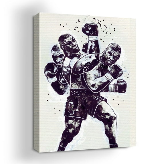 Boxing Guy Canvas Wall Art by DreamController- 18x24 inches Boxing Wall Decor | HD Printed & Wooden framed wall art | Modern Wall Decor for Gift | Kids Room Decor | Made in USA