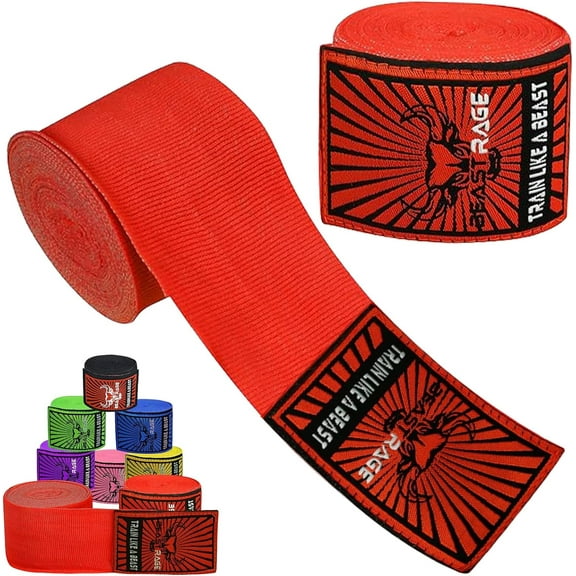 Boxing Hand Wraps for MMA Kickboxing Wrist Wraps Professional Adult 180" Semi-Elastic Martial Arts Inner Gloves Heavy Bag Handwraps Muay Thai Thumb Straps