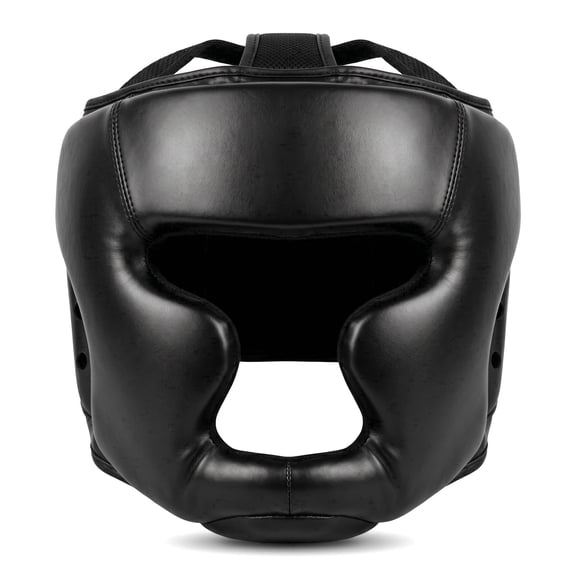 Boxing Headgear Adjustable Martial Arts Head Guard, Faux Leather with EVA Padding, for Sparring, MMA, Muay Thai, Youth to Adult