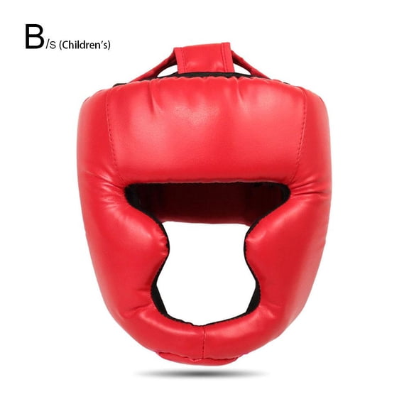 Boxing Headgear, Padded PU Head Guard with Adjustable Straps, Training Sparring Helmet for Boxing, Muay Thai, MMA and Kickboxing