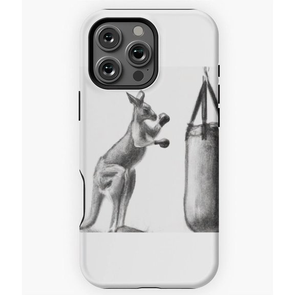 Boxing Kangaroo Funny Animal Fighter Phone Case for iPhone 16 15 14 13 12 11 Pro Max