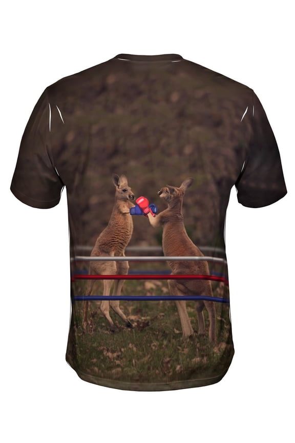 Boxing Kangaroo Mens T-Shirt All Over Print