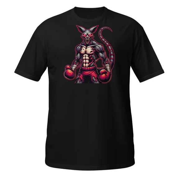Boxing Kangaroo Muscular Fight Animal Red Glove Brawler Unisex T-Shirt, up to Size 5XL