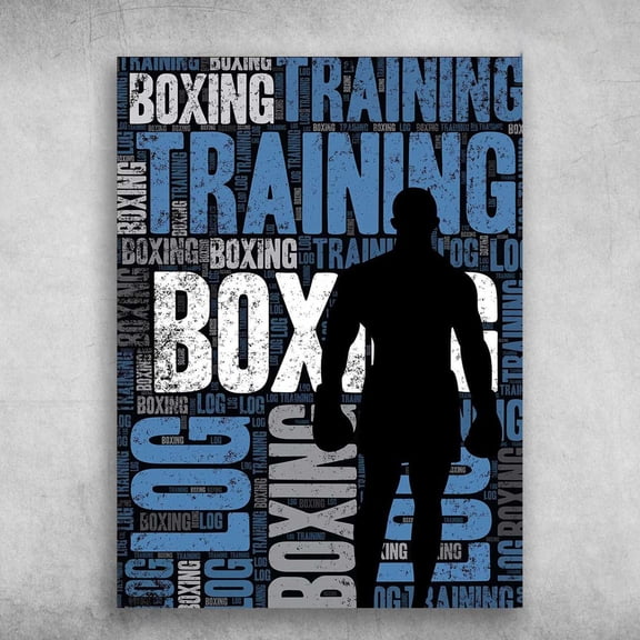 Boxing Man, Boxing Poster, Boxing Training 24 x 36 Inch Poster